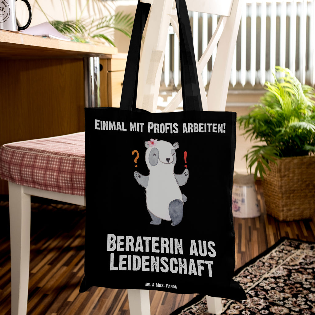 Tragetasche Beraterin aus Leidenschaft Beuteltasche, Beutel, Einkaufstasche, Jutebeutel, Stoffbeutel, Beruf, Ausbildung, Jubiläum, Abschied, Rente, Kollege, Kollegin, Geschenk, Schenken, Arbeitskollege, Mitarbeiter, Firma, Danke, Dankeschön, Beraterin, Finanzberaterin, IT Beratung, Beratungsbüro, Eröffnung