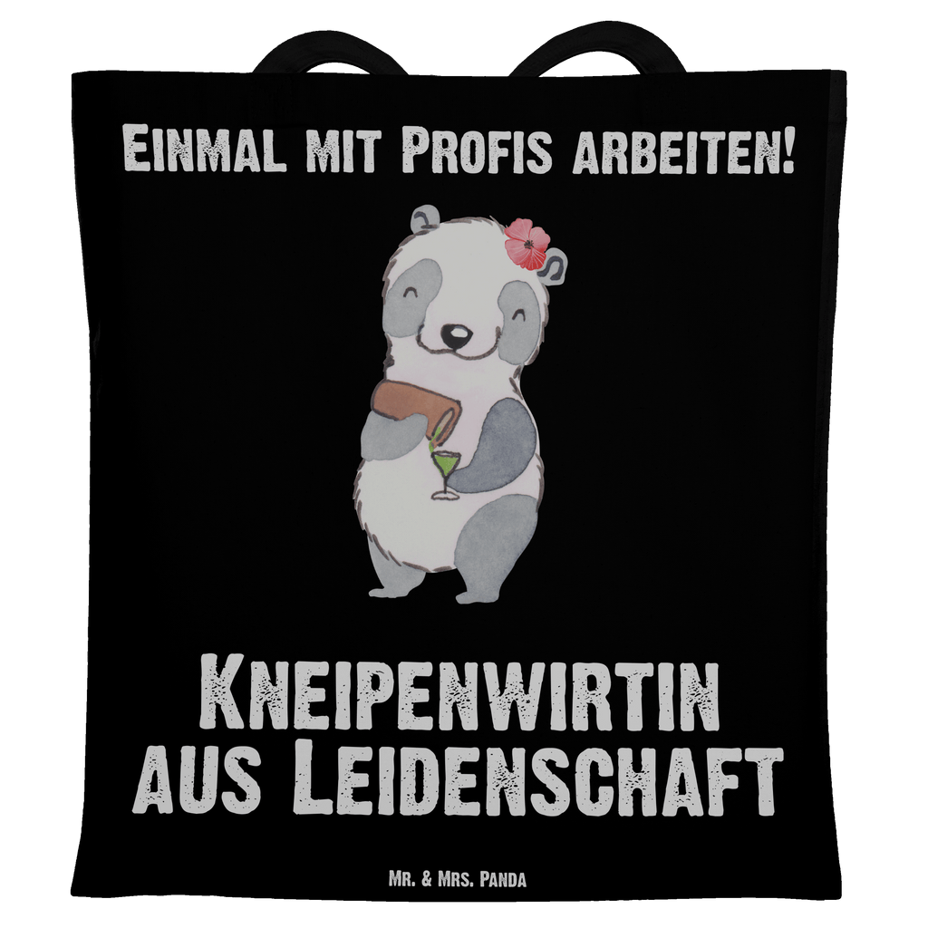 Tragetasche Kneipenwirtin aus Leidenschaft Beuteltasche, Beutel, Einkaufstasche, Jutebeutel, Stoffbeutel, Beruf, Ausbildung, Jubiläum, Abschied, Rente, Kollege, Kollegin, Geschenk, Schenken, Arbeitskollege, Mitarbeiter, Firma, Danke, Dankeschön, Kneipenwirtin, Gastwirtin, Gaststätte, Kneipe, Eröffnung, Barkeeperin, Rum, Bar