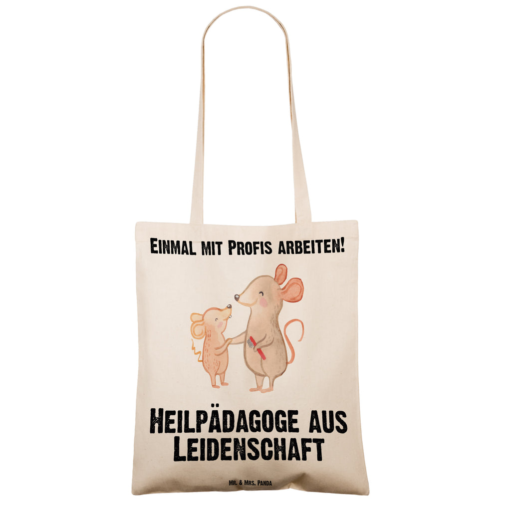 Tragetasche Heilpädagoge aus Leidenschaft Beuteltasche, Beutel, Einkaufstasche, Jutebeutel, Stoffbeutel, Beruf, Ausbildung, Jubiläum, Abschied, Rente, Kollege, Kollegin, Geschenk, Schenken, Arbeitskollege, Mitarbeiter, Firma, Danke, Dankeschön, Heilpädagoge, Heilpädagogik, Studium