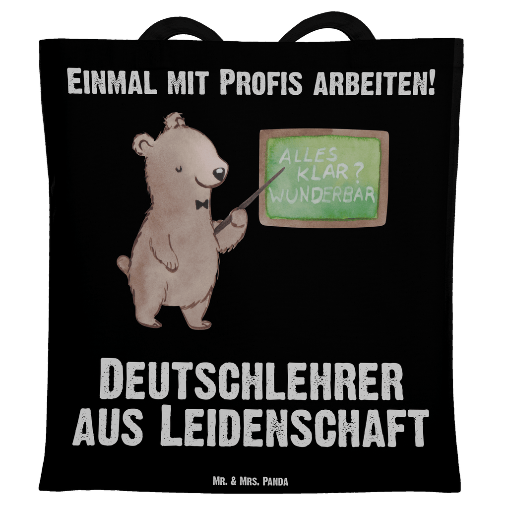 Tragetasche Deutschlehrer aus Leidenschaft Beuteltasche, Beutel, Einkaufstasche, Jutebeutel, Stoffbeutel, Beruf, Ausbildung, Jubiläum, Abschied, Rente, Kollege, Kollegin, Geschenk, Schenken, Arbeitskollege, Mitarbeiter, Firma, Danke, Dankeschön, Deutschlehrer, Deutschunterricht, Schule, Grundschule