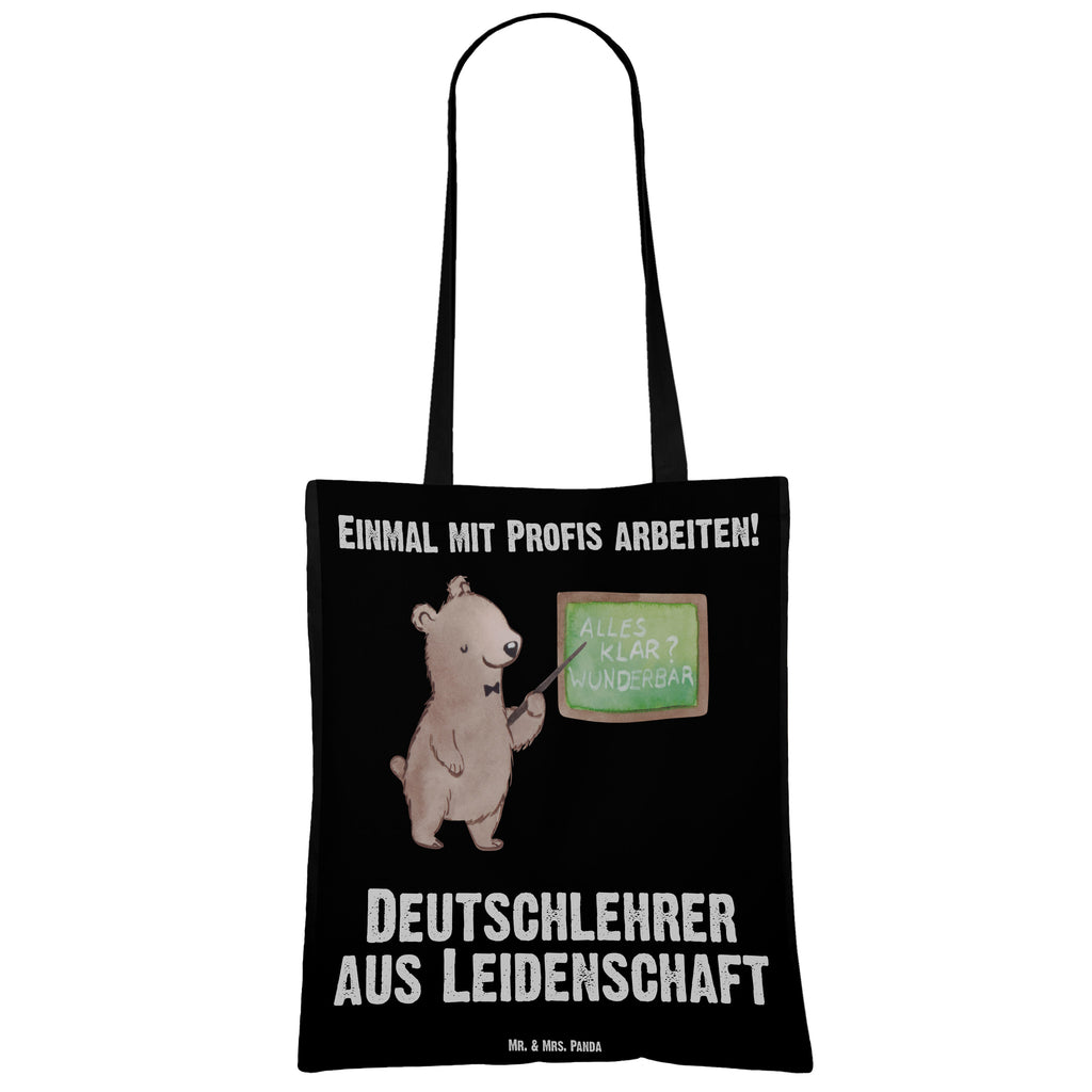 Tragetasche Deutschlehrer aus Leidenschaft Beuteltasche, Beutel, Einkaufstasche, Jutebeutel, Stoffbeutel, Beruf, Ausbildung, Jubiläum, Abschied, Rente, Kollege, Kollegin, Geschenk, Schenken, Arbeitskollege, Mitarbeiter, Firma, Danke, Dankeschön, Deutschlehrer, Deutschunterricht, Schule, Grundschule