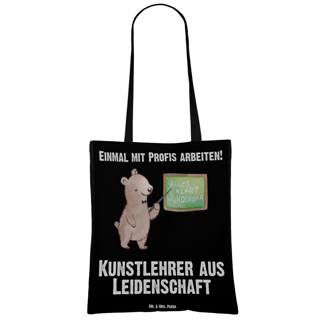 Tragetasche Kunstlehrer aus Leidenschaft Beuteltasche, Beutel, Einkaufstasche, Jutebeutel, Stoffbeutel, Beruf, Ausbildung, Jubiläum, Abschied, Rente, Kollege, Kollegin, Geschenk, Schenken, Arbeitskollege, Mitarbeiter, Firma, Danke, Dankeschön, Kunstlehrer, Kunstunterricht, Kunstschule