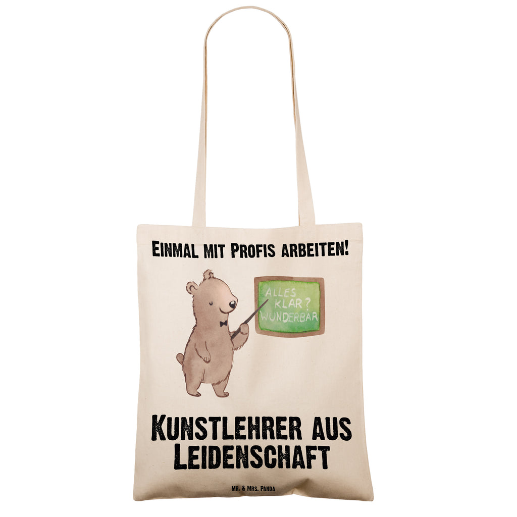 Tragetasche Kunstlehrer aus Leidenschaft Beuteltasche, Beutel, Einkaufstasche, Jutebeutel, Stoffbeutel, Beruf, Ausbildung, Jubiläum, Abschied, Rente, Kollege, Kollegin, Geschenk, Schenken, Arbeitskollege, Mitarbeiter, Firma, Danke, Dankeschön, Kunstlehrer, Kunstunterricht, Kunstschule