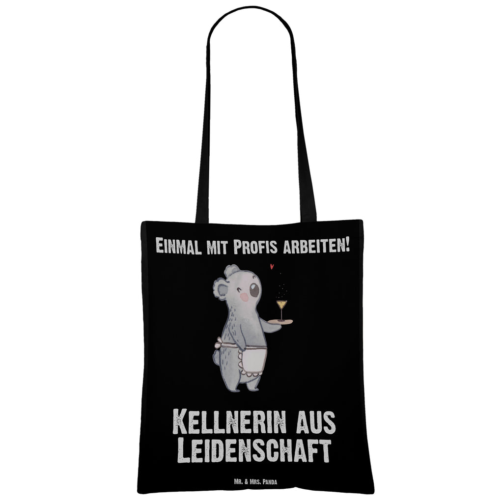 Tragetasche Kellnerin aus Leidenschaft Beuteltasche, Beutel, Einkaufstasche, Jutebeutel, Stoffbeutel, Beruf, Ausbildung, Jubiläum, Abschied, Rente, Kollege, Kollegin, Geschenk, Schenken, Arbeitskollege, Mitarbeiter, Firma, Danke, Dankeschön, Kellnerin, Servicekraft, Restaurant