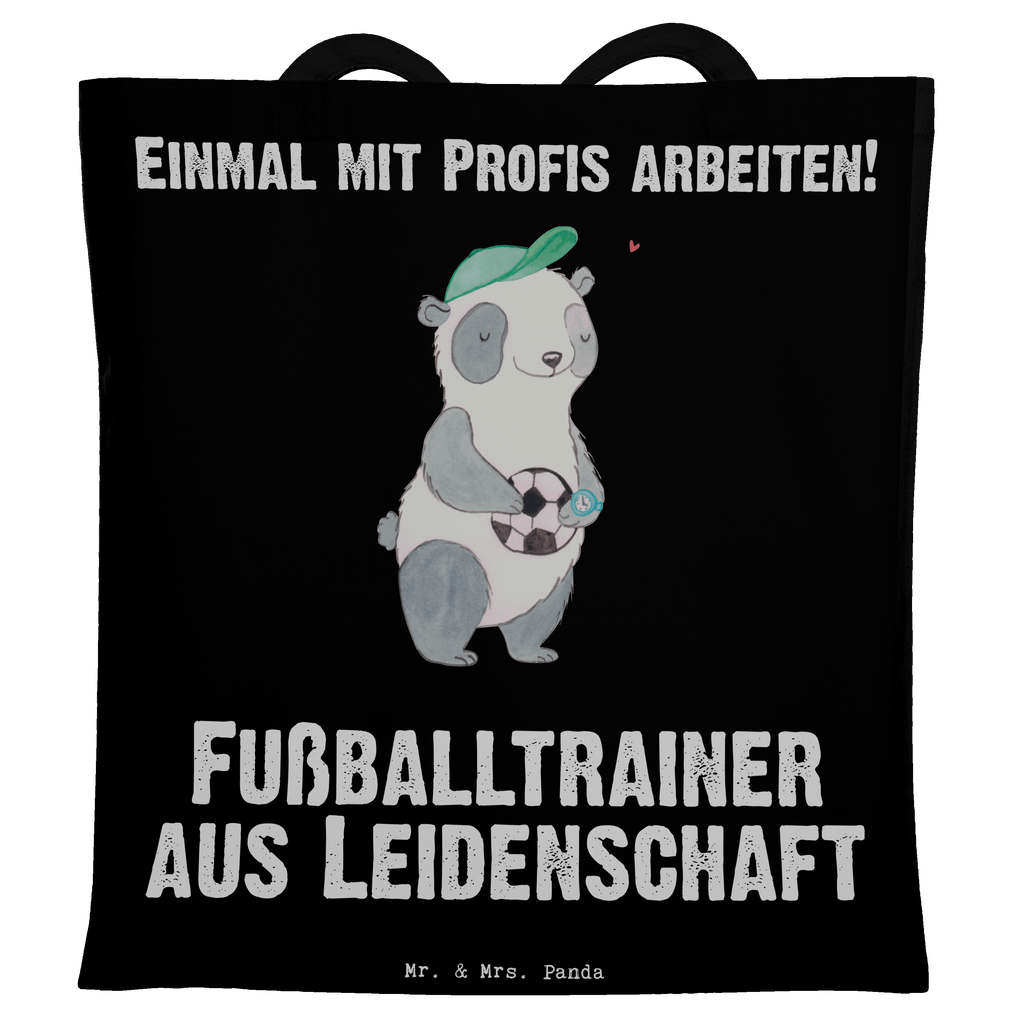 Tragetasche Fußballtrainer aus Leidenschaft Beuteltasche, Beutel, Einkaufstasche, Jutebeutel, Stoffbeutel, Beruf, Ausbildung, Jubiläum, Abschied, Rente, Kollege, Kollegin, Geschenk, Schenken, Arbeitskollege, Mitarbeiter, Firma, Danke, Dankeschön, Fußballtrainer, Fußballspiel, Glücksbringer, Verein Fußball