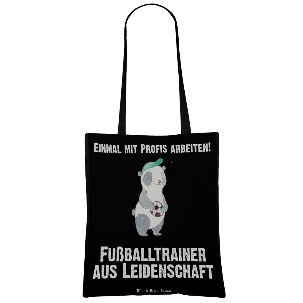 Tragetasche Fußballtrainer aus Leidenschaft Beuteltasche, Beutel, Einkaufstasche, Jutebeutel, Stoffbeutel, Beruf, Ausbildung, Jubiläum, Abschied, Rente, Kollege, Kollegin, Geschenk, Schenken, Arbeitskollege, Mitarbeiter, Firma, Danke, Dankeschön, Fußballtrainer, Fußballspiel, Glücksbringer, Verein Fußball