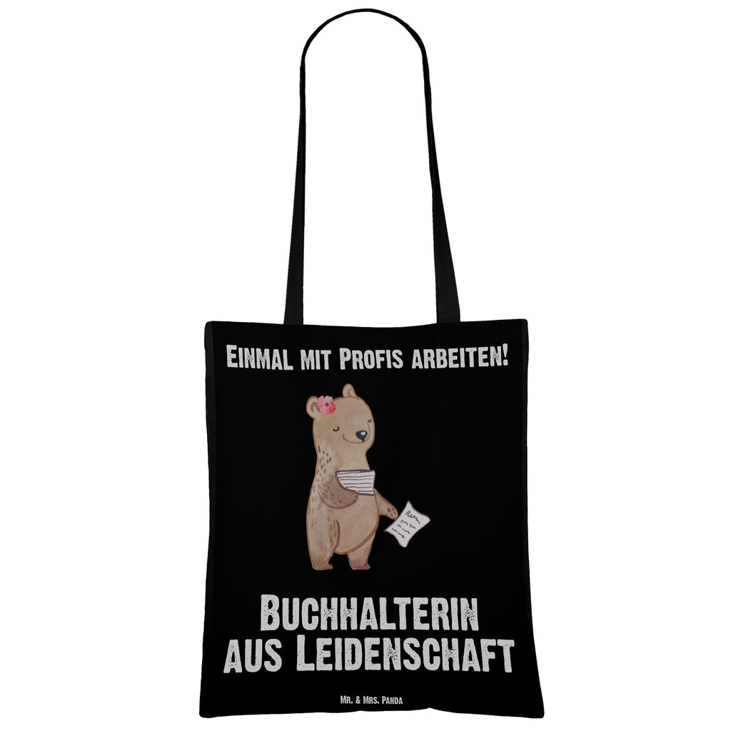 Tragetasche Buchhalterin aus Leidenschaft Beuteltasche, Beutel, Einkaufstasche, Jutebeutel, Stoffbeutel, Beruf, Ausbildung, Jubiläum, Abschied, Rente, Kollege, Kollegin, Geschenk, Schenken, Arbeitskollege, Mitarbeiter, Firma, Danke, Dankeschön, Buchhalter, in Bürojob, Backoffice Mitarbeiterin, Angestellte