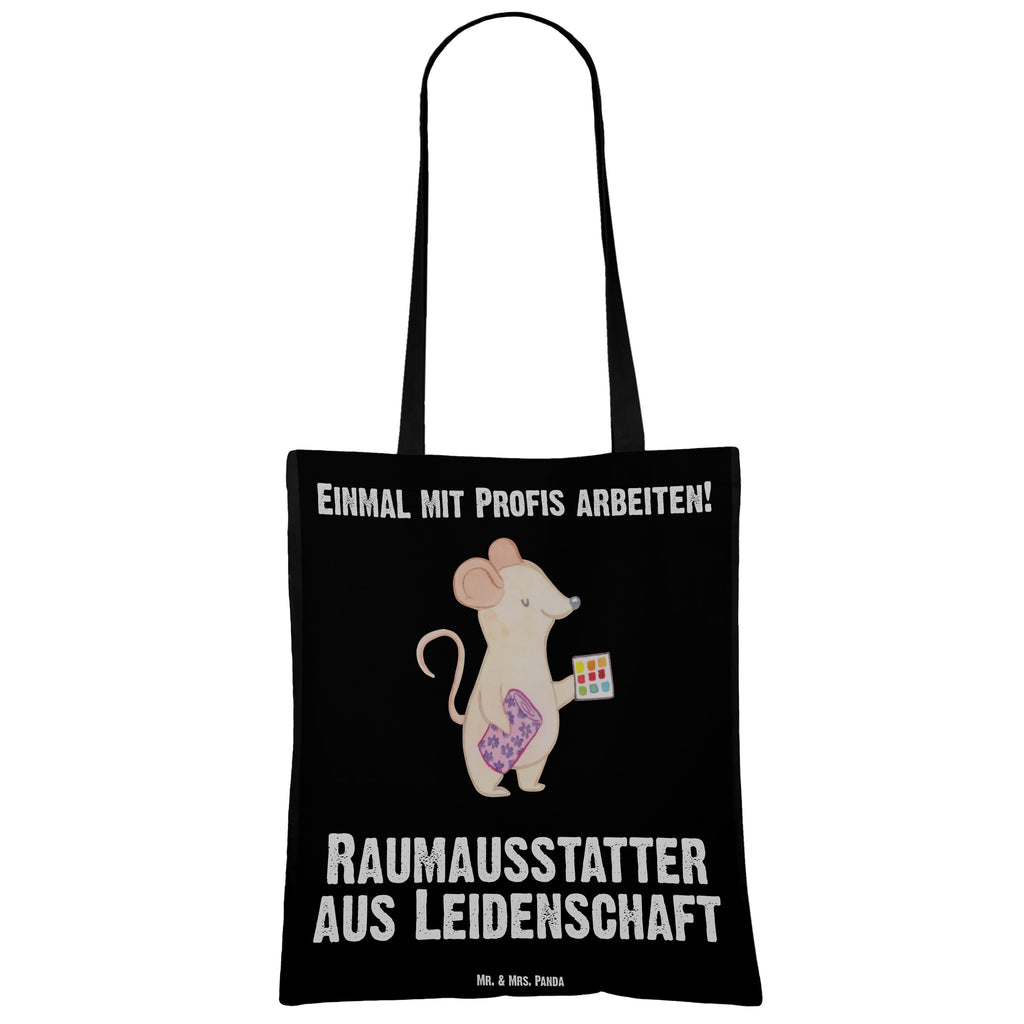 Tragetasche Raumausstatter aus Leidenschaft Beuteltasche, Beutel, Einkaufstasche, Jutebeutel, Stoffbeutel, Beruf, Ausbildung, Jubiläum, Abschied, Rente, Kollege, Kollegin, Geschenk, Schenken, Arbeitskollege, Mitarbeiter, Firma, Danke, Dankeschön