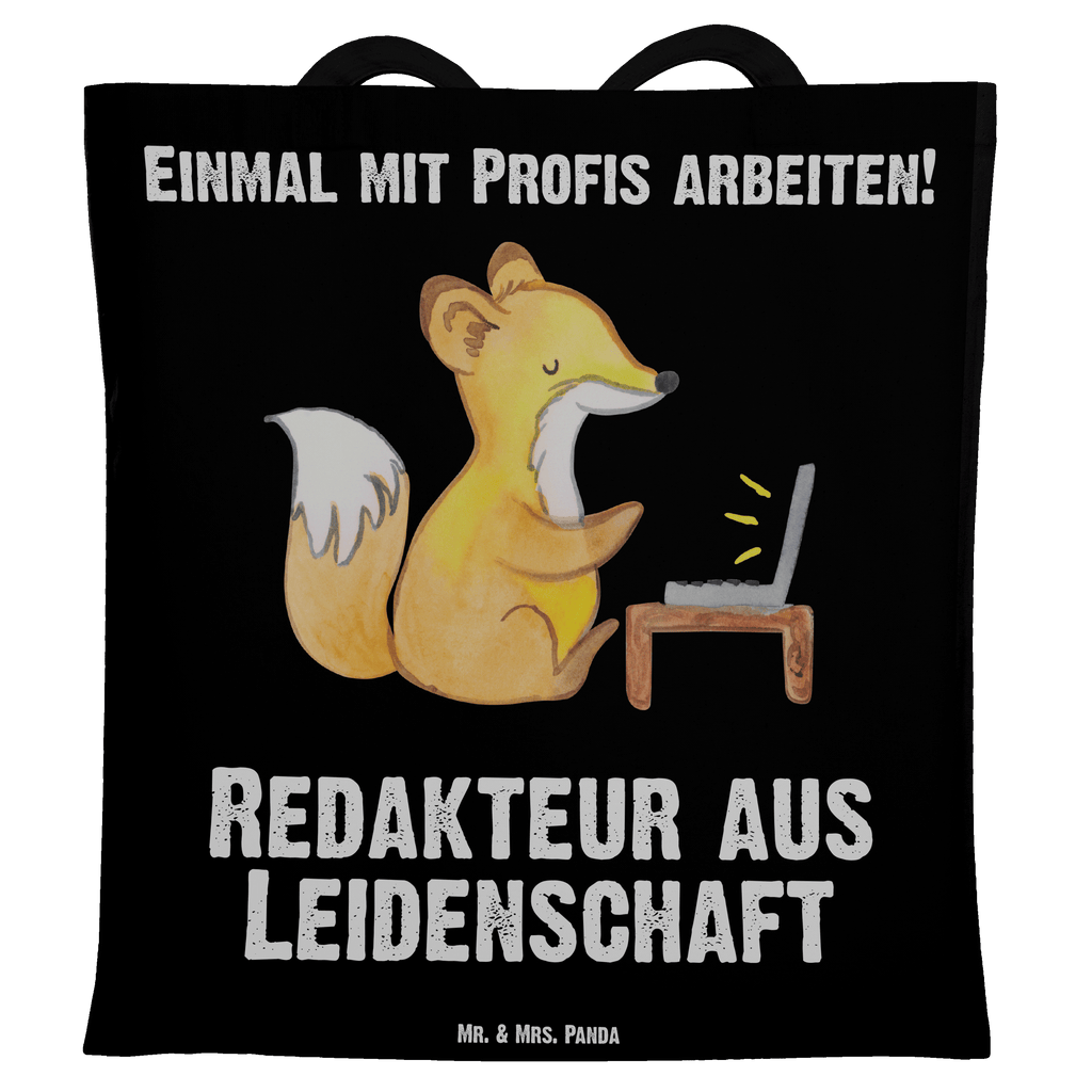 Tragetasche Redakteur aus Leidenschaft Beuteltasche, Beutel, Einkaufstasche, Jutebeutel, Stoffbeutel, Beruf, Ausbildung, Jubiläum, Abschied, Rente, Kollege, Kollegin, Geschenk, Schenken, Arbeitskollege, Mitarbeiter, Firma, Danke, Dankeschön, Online, Redakteur, Referent, Journalist