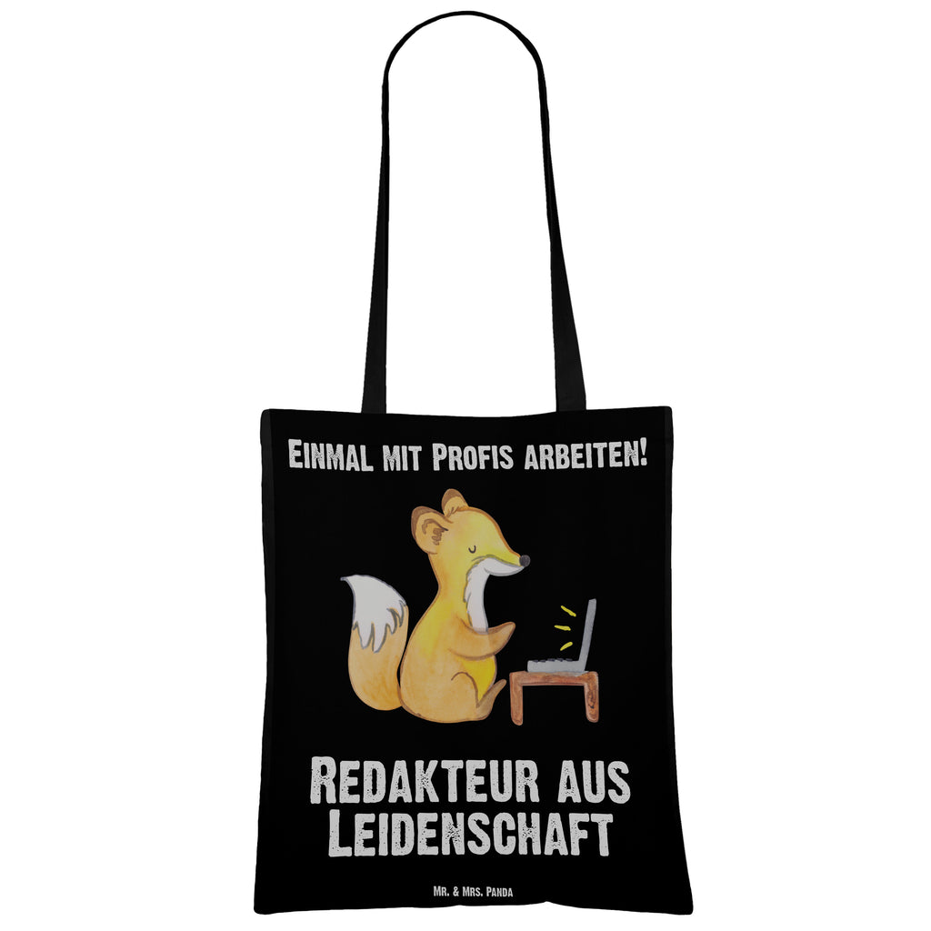 Tragetasche Redakteur aus Leidenschaft Beuteltasche, Beutel, Einkaufstasche, Jutebeutel, Stoffbeutel, Beruf, Ausbildung, Jubiläum, Abschied, Rente, Kollege, Kollegin, Geschenk, Schenken, Arbeitskollege, Mitarbeiter, Firma, Danke, Dankeschön, Online, Redakteur, Referent, Journalist