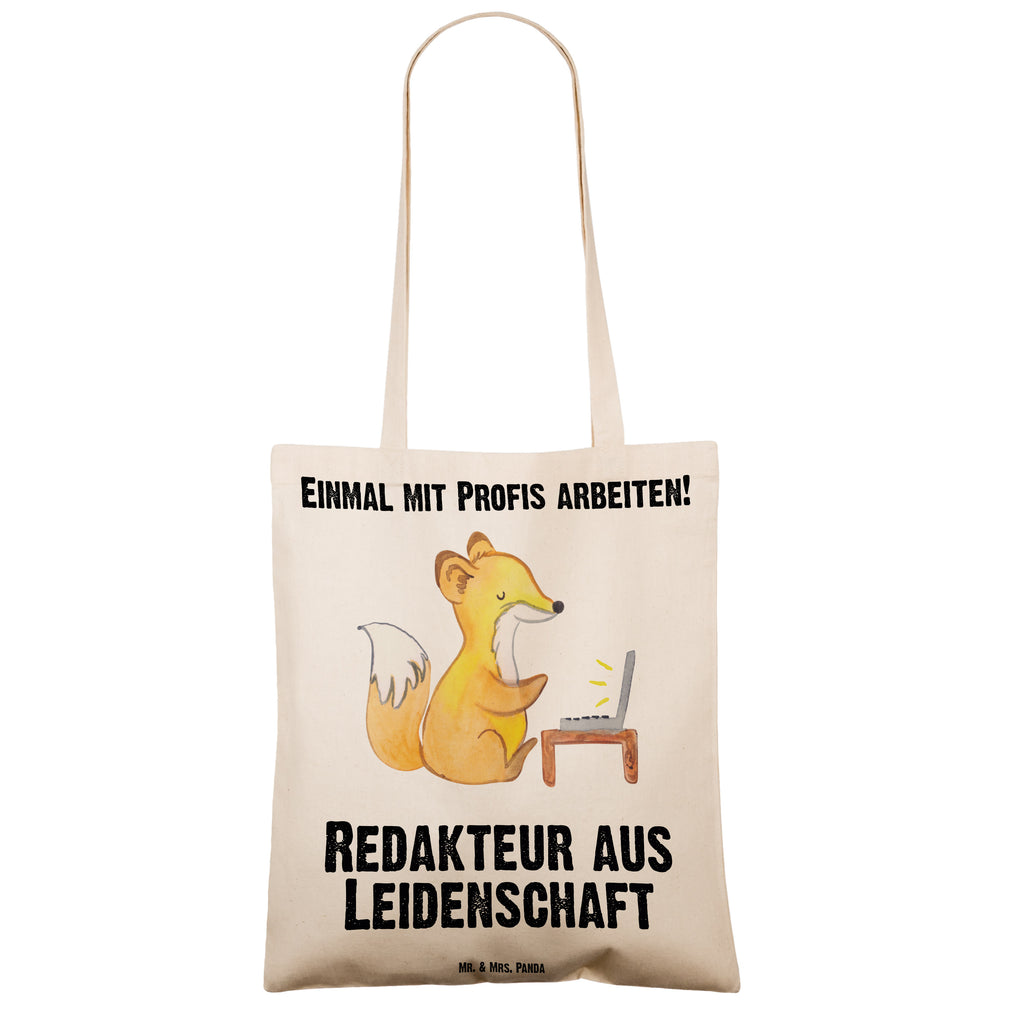 Tragetasche Redakteur aus Leidenschaft Beuteltasche, Beutel, Einkaufstasche, Jutebeutel, Stoffbeutel, Beruf, Ausbildung, Jubiläum, Abschied, Rente, Kollege, Kollegin, Geschenk, Schenken, Arbeitskollege, Mitarbeiter, Firma, Danke, Dankeschön, Online, Redakteur, Referent, Journalist