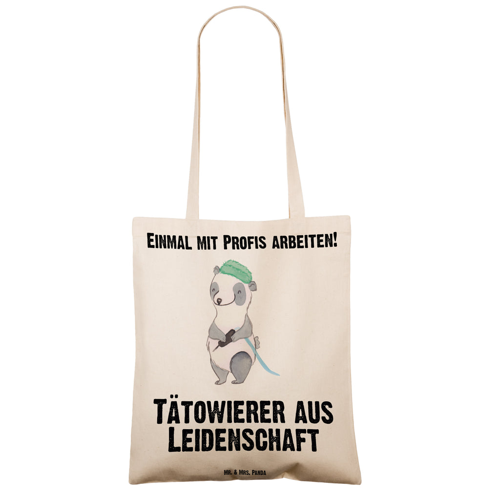 Tragetasche Tätowierer aus Leidenschaft Beuteltasche, Beutel, Einkaufstasche, Jutebeutel, Stoffbeutel, Beruf, Ausbildung, Jubiläum, Abschied, Rente, Kollege, Kollegin, Geschenk, Schenken, Arbeitskollege, Mitarbeiter, Firma, Danke, Dankeschön