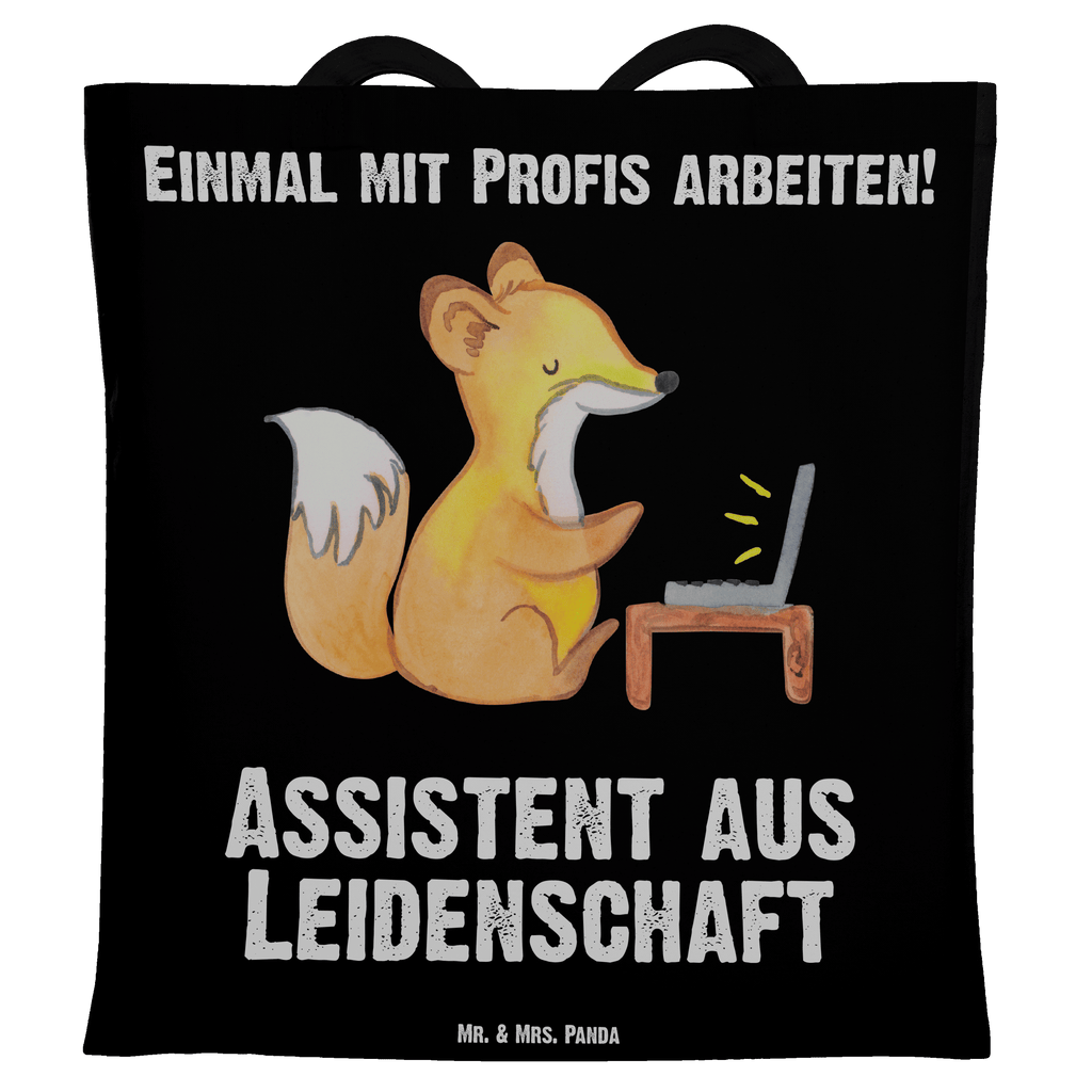 Tragetasche Assistent aus Leidenschaft Beuteltasche, Beutel, Einkaufstasche, Jutebeutel, Stoffbeutel, Beruf, Ausbildung, Jubiläum, Abschied, Rente, Kollege, Kollegin, Geschenk, Schenken, Arbeitskollege, Mitarbeiter, Firma, Danke, Dankeschön