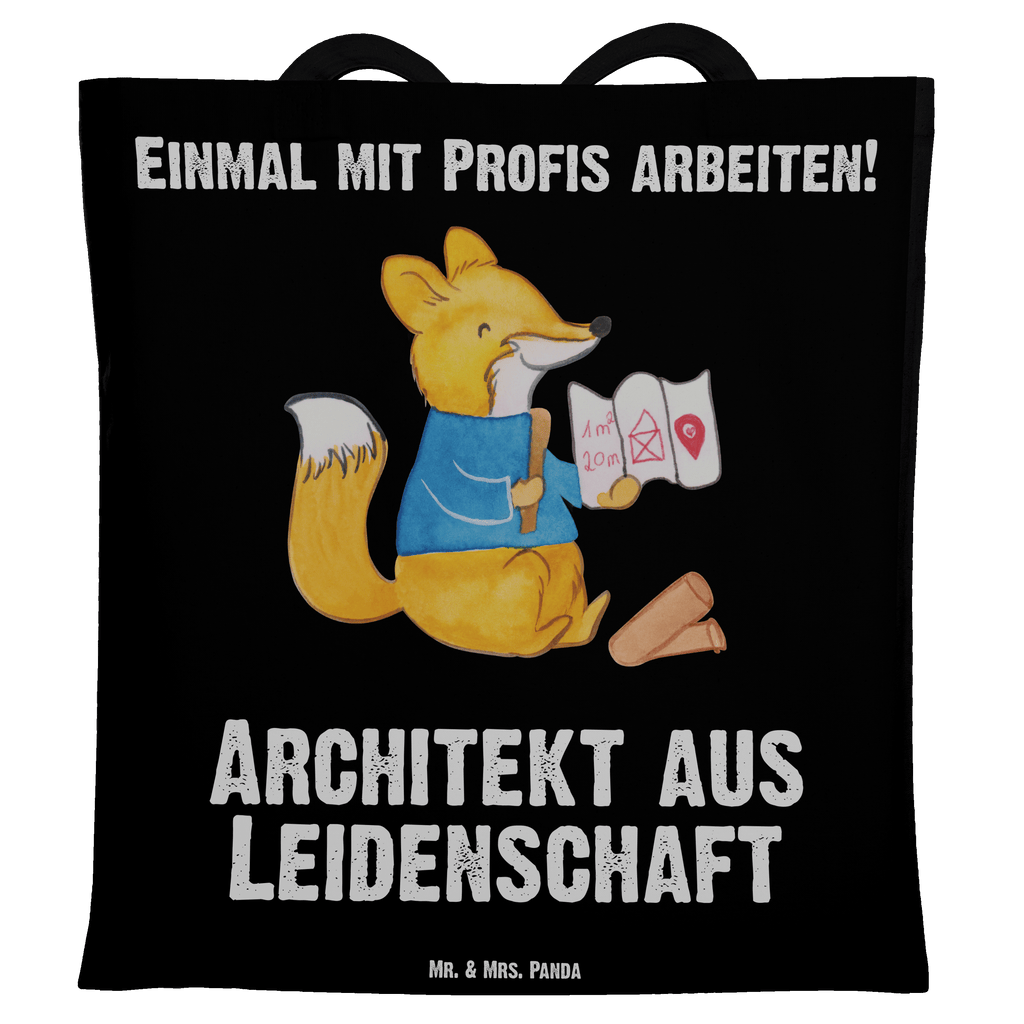 Tragetasche Architekt aus Leidenschaft Beuteltasche, Beutel, Einkaufstasche, Jutebeutel, Stoffbeutel, Beruf, Ausbildung, Jubiläum, Abschied, Rente, Kollege, Kollegin, Geschenk, Schenken, Arbeitskollege, Mitarbeiter, Firma, Danke, Dankeschön, Architekt, Innenarchitekt, Architekturbüro, Bauarbeiter