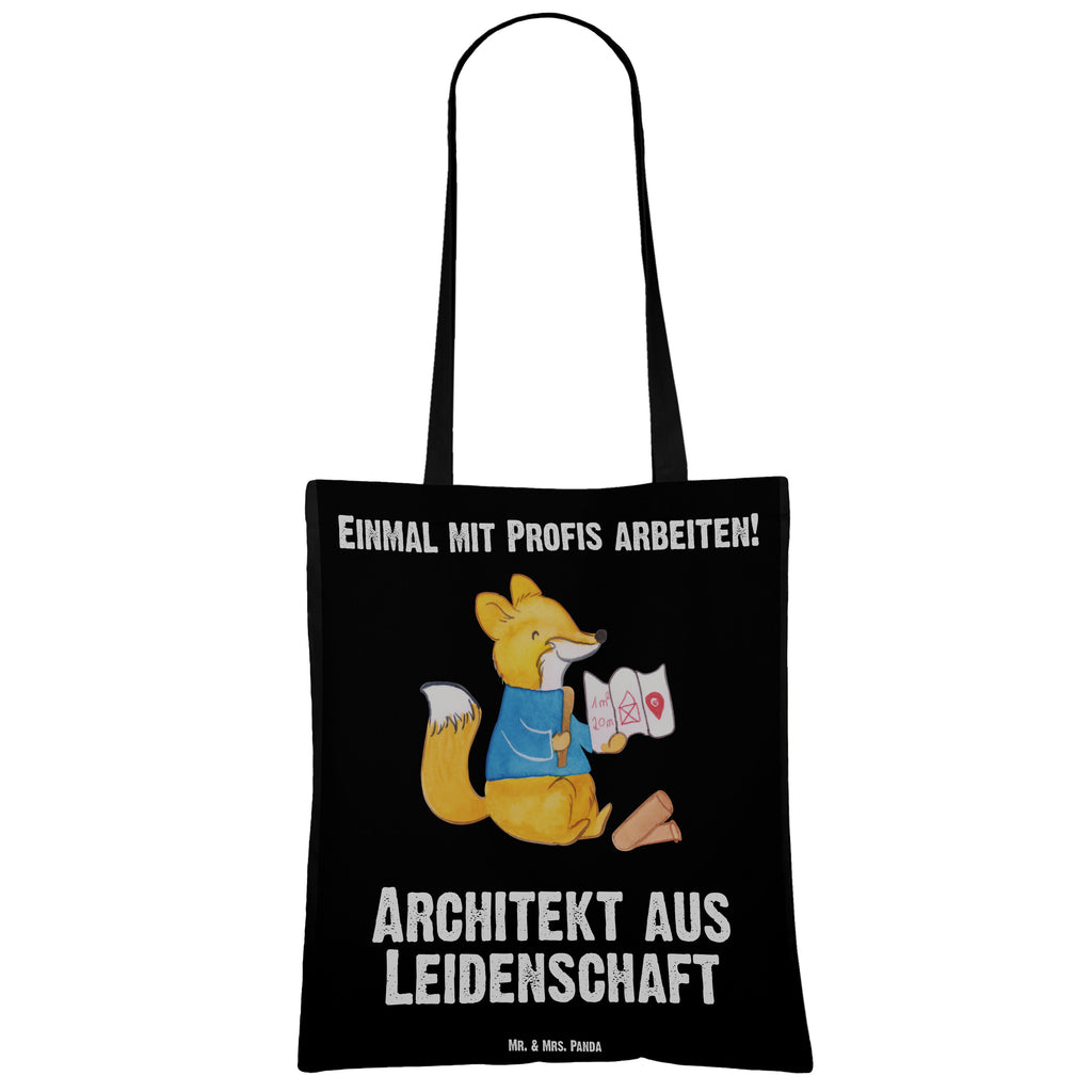 Tragetasche Architekt aus Leidenschaft Beuteltasche, Beutel, Einkaufstasche, Jutebeutel, Stoffbeutel, Beruf, Ausbildung, Jubiläum, Abschied, Rente, Kollege, Kollegin, Geschenk, Schenken, Arbeitskollege, Mitarbeiter, Firma, Danke, Dankeschön, Architekt, Innenarchitekt, Architekturbüro, Bauarbeiter