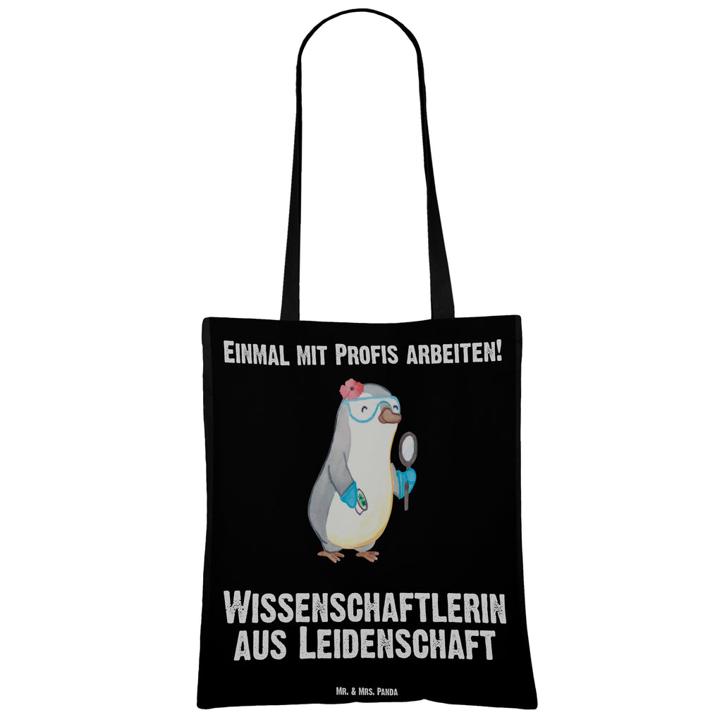 Tragetasche Wissenschaftlerin aus Leidenschaft Beuteltasche, Beutel, Einkaufstasche, Jutebeutel, Stoffbeutel, Beruf, Ausbildung, Jubiläum, Abschied, Rente, Kollege, Kollegin, Geschenk, Schenken, Arbeitskollege, Mitarbeiter, Firma, Danke, Dankeschön, Wissenschaftlerin, Forscherin, Akademikerin, Universität, Forschungseinrichtung