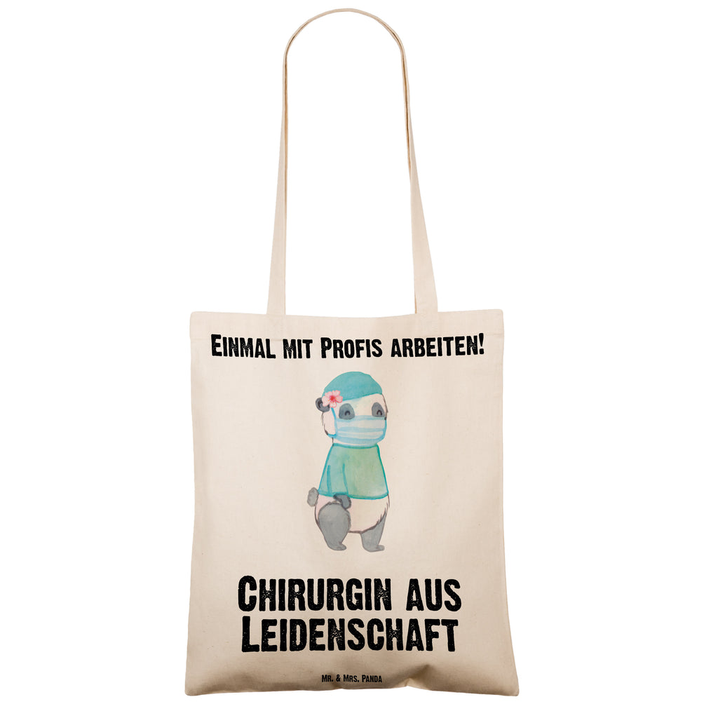 Tragetasche Chirurgin aus Leidenschaft Beuteltasche, Beutel, Einkaufstasche, Jutebeutel, Stoffbeutel, Beruf, Ausbildung, Jubiläum, Abschied, Rente, Kollege, Kollegin, Geschenk, Schenken, Arbeitskollege, Mitarbeiter, Firma, Danke, Dankeschön, Chirurgin, Unfallchirurgini, Notfallchirurgin, Krankenhaus, Ärztin, Medizinerin