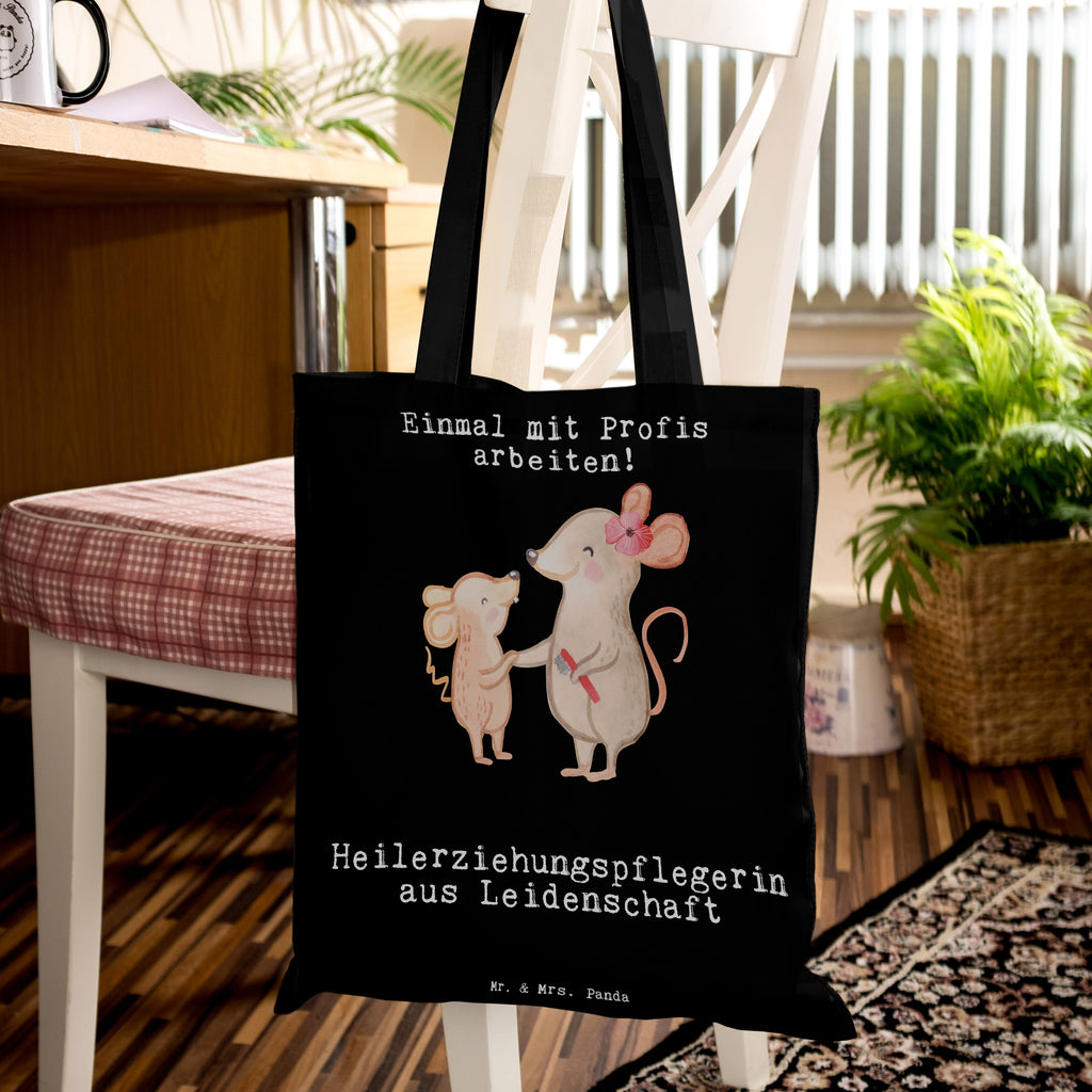 Tragetasche Heilerziehungspflegerin aus Leidenschaft Beuteltasche, Beutel, Einkaufstasche, Jutebeutel, Stoffbeutel, Beruf, Ausbildung, Jubiläum, Abschied, Rente, Kollege, Kollegin, Geschenk, Schenken, Arbeitskollege, Mitarbeiter, Firma, Danke, Dankeschön, Heilerziehungspflegerin, Heilpädagogin