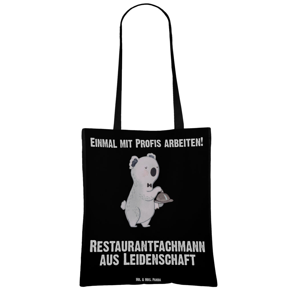 Tragetasche Restaurantfachmann aus Leidenschaft Beuteltasche, Beutel, Einkaufstasche, Jutebeutel, Stoffbeutel, Beruf, Ausbildung, Jubiläum, Abschied, Rente, Kollege, Kollegin, Geschenk, Schenken, Arbeitskollege, Mitarbeiter, Firma, Danke, Dankeschön