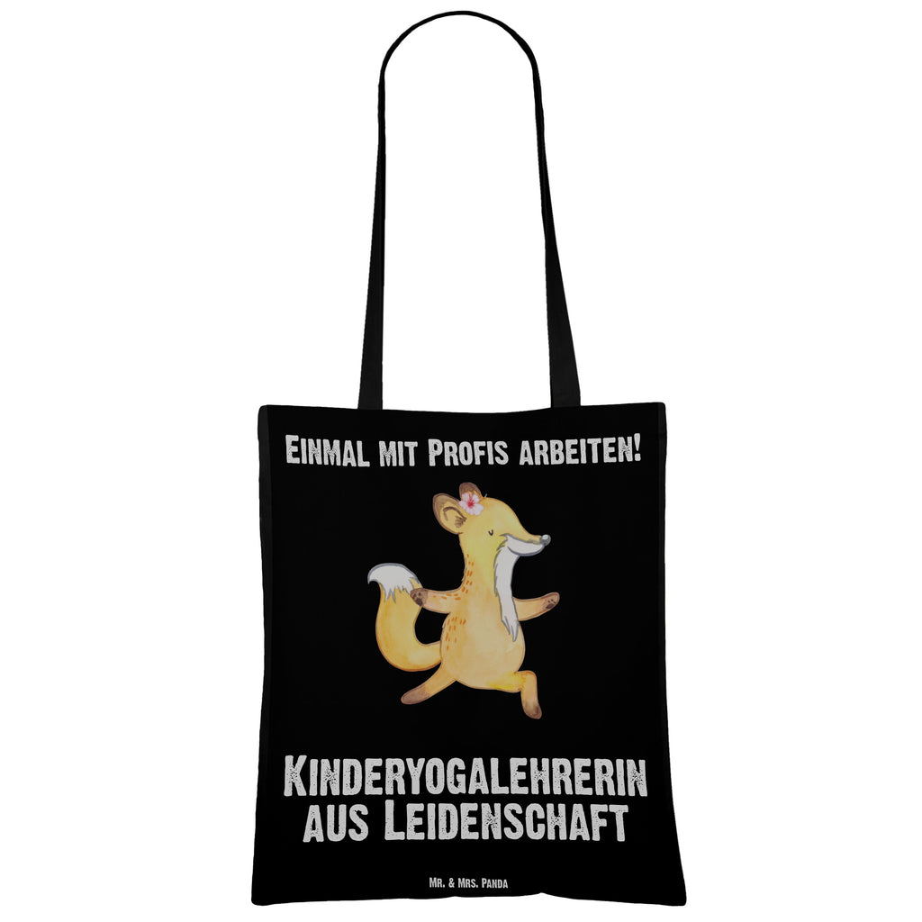 Tragetasche Kinderyogalehrerin aus Leidenschaft Beuteltasche, Beutel, Einkaufstasche, Jutebeutel, Stoffbeutel, Beruf, Ausbildung, Jubiläum, Abschied, Rente, Kollege, Kollegin, Geschenk, Schenken, Arbeitskollege, Mitarbeiter, Firma, Danke, Dankeschön