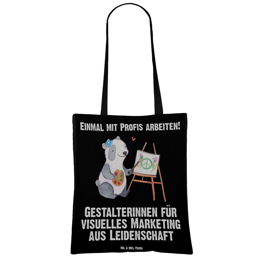 Tragetasche Gestalterinnen für visuelles Marketing aus Leidenschaft Beuteltasche, Beutel, Einkaufstasche, Jutebeutel, Stoffbeutel, Beruf, Ausbildung, Jubiläum, Abschied, Rente, Kollege, Kollegin, Geschenk, Schenken, Arbeitskollege, Mitarbeiter, Firma, Danke, Dankeschön