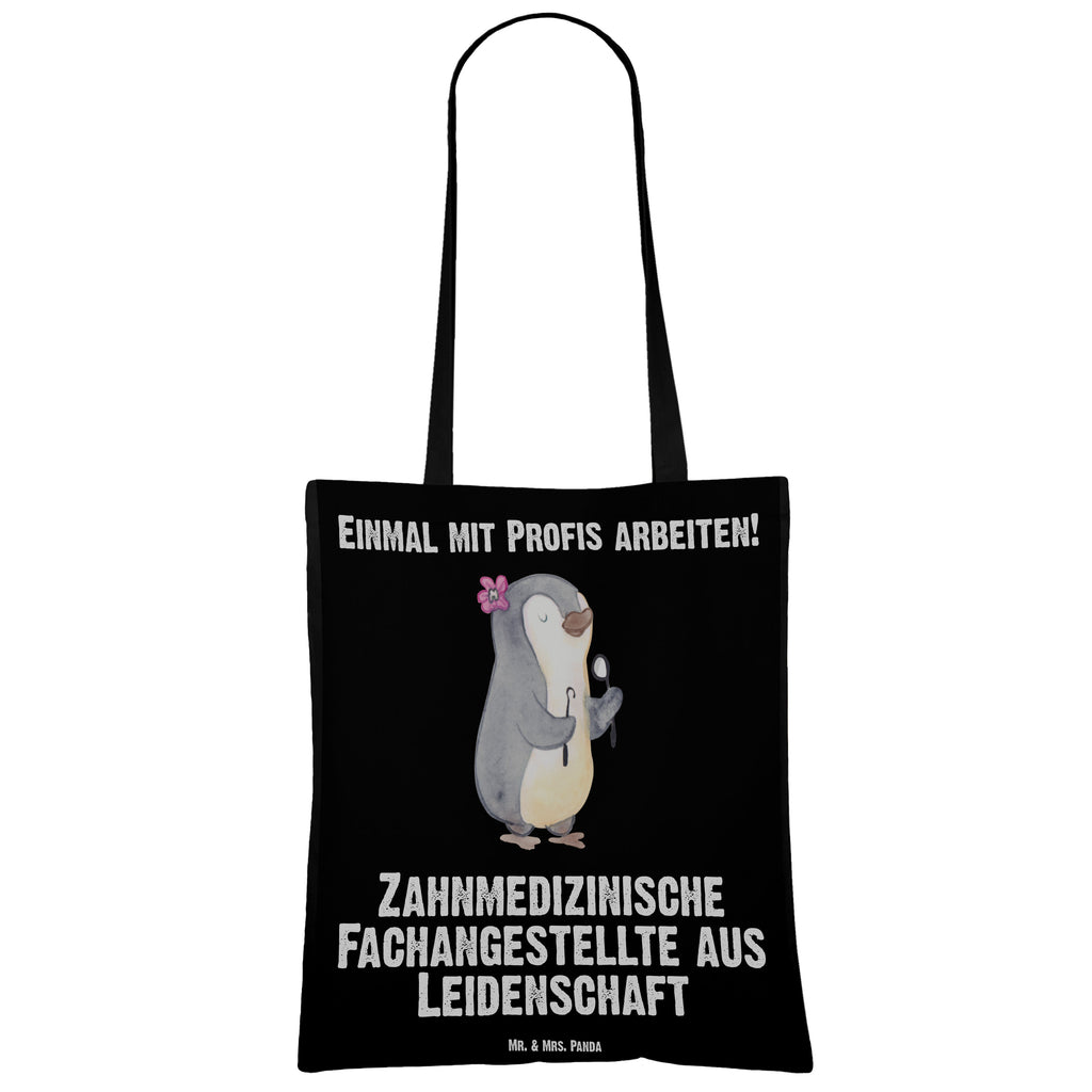 Tragetasche Zahnmedizinische Fachangestellte aus Leidenschaft Beuteltasche, Beutel, Einkaufstasche, Jutebeutel, Stoffbeutel, Beruf, Ausbildung, Jubiläum, Abschied, Rente, Kollege, Kollegin, Geschenk, Schenken, Arbeitskollege, Mitarbeiter, Firma, Danke, Dankeschön