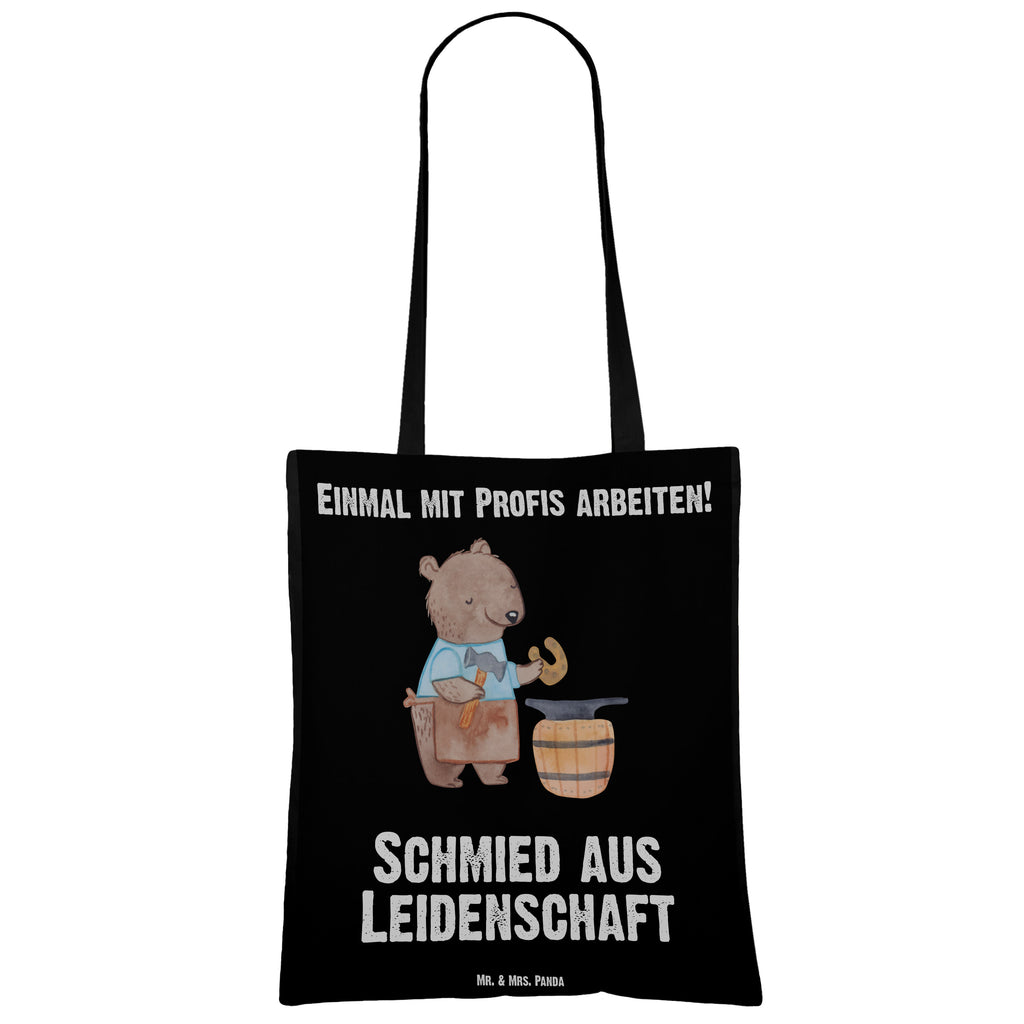 Tragetasche Schmied aus Leidenschaft Beuteltasche, Beutel, Einkaufstasche, Jutebeutel, Stoffbeutel, Beruf, Ausbildung, Jubiläum, Abschied, Rente, Kollege, Kollegin, Geschenk, Schenken, Arbeitskollege, Mitarbeiter, Firma, Danke, Dankeschön
