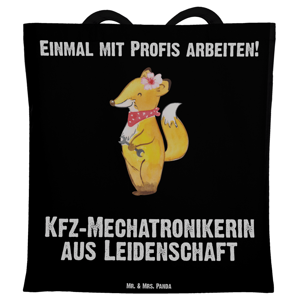 Tragetasche Kfz-Mechatronikerin aus Leidenschaft Beuteltasche, Beutel, Einkaufstasche, Jutebeutel, Stoffbeutel, Beruf, Ausbildung, Jubiläum, Abschied, Rente, Kollege, Kollegin, Geschenk, Schenken, Arbeitskollege, Mitarbeiter, Firma, Danke, Dankeschön, Kfz-Mechatronikerin, Kraftfahrzeugmechanikerin, Meisterin, Gesellenprüfung