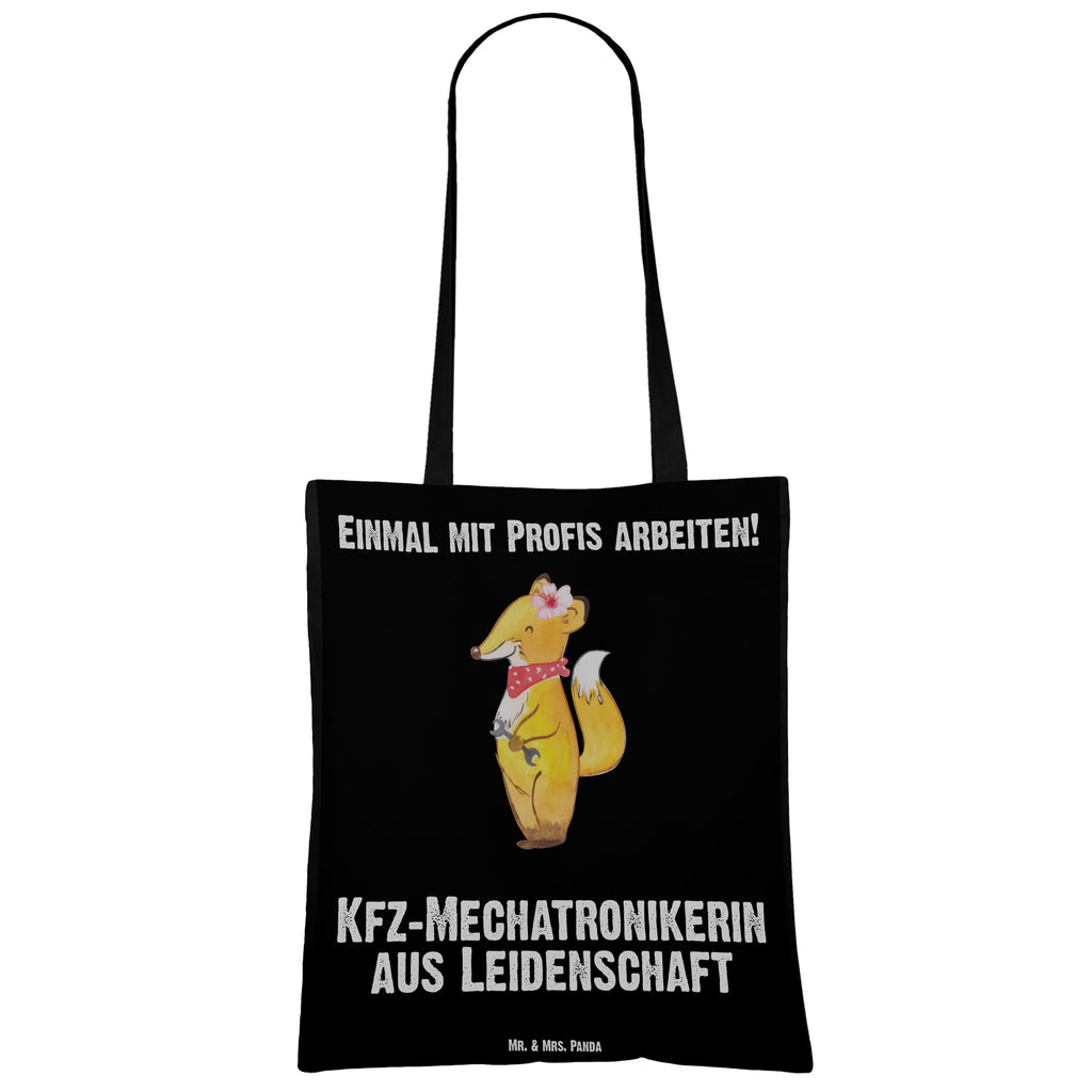 Tragetasche Kfz-Mechatronikerin aus Leidenschaft Beuteltasche, Beutel, Einkaufstasche, Jutebeutel, Stoffbeutel, Beruf, Ausbildung, Jubiläum, Abschied, Rente, Kollege, Kollegin, Geschenk, Schenken, Arbeitskollege, Mitarbeiter, Firma, Danke, Dankeschön, Kfz-Mechatronikerin, Kraftfahrzeugmechanikerin, Meisterin, Gesellenprüfung
