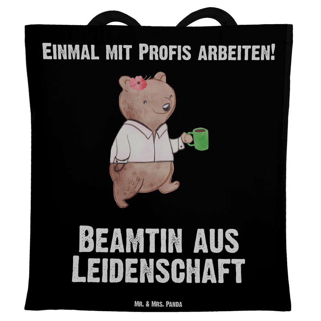 Tragetasche Beamtin aus Leidenschaft Beuteltasche, Beutel, Einkaufstasche, Jutebeutel, Stoffbeutel, Beruf, Ausbildung, Jubiläum, Abschied, Rente, Kollege, Kollegin, Geschenk, Schenken, Arbeitskollege, Mitarbeiter, Firma, Danke, Dankeschön, Beamte, Verbeamtung, Beamtentum, öffentlicher Dienst, Studium, Amt