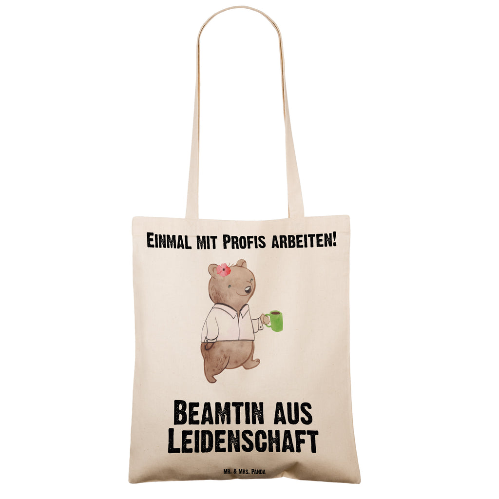 Tragetasche Beamtin aus Leidenschaft Beuteltasche, Beutel, Einkaufstasche, Jutebeutel, Stoffbeutel, Beruf, Ausbildung, Jubiläum, Abschied, Rente, Kollege, Kollegin, Geschenk, Schenken, Arbeitskollege, Mitarbeiter, Firma, Danke, Dankeschön, Beamte, Verbeamtung, Beamtentum, öffentlicher Dienst, Studium, Amt