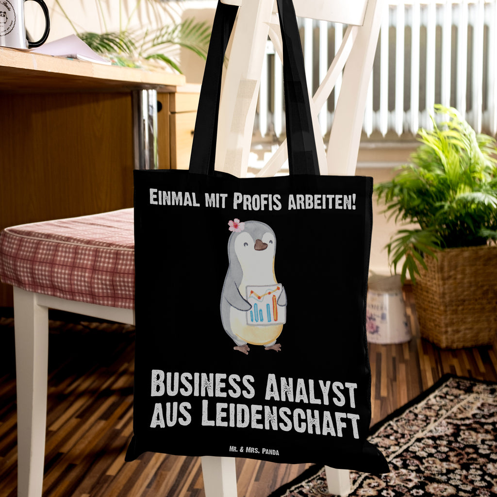 Tragetasche Business Analyst aus Leidenschaft Beuteltasche, Beutel, Einkaufstasche, Jutebeutel, Stoffbeutel, Beruf, Ausbildung, Jubiläum, Abschied, Rente, Kollege, Kollegin, Geschenk, Schenken, Arbeitskollege, Mitarbeiter, Firma, Danke, Dankeschön