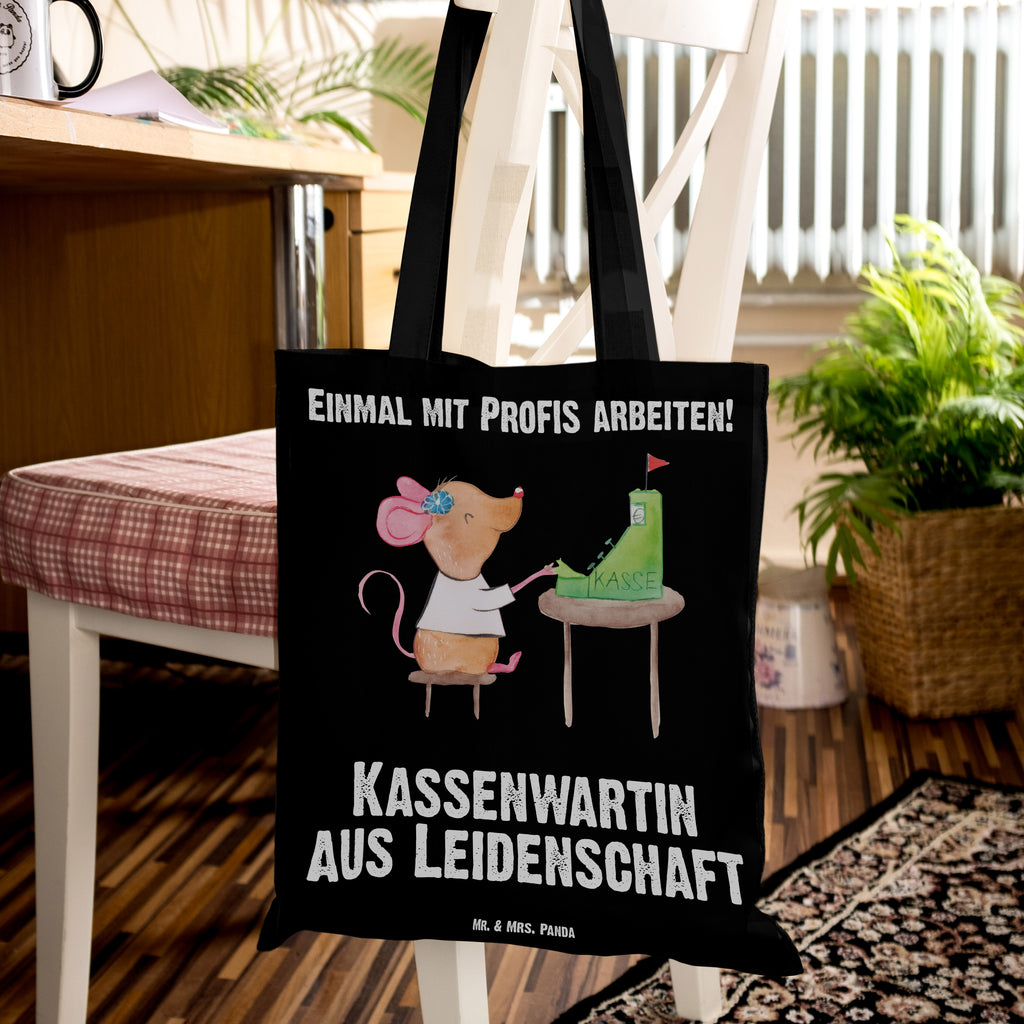 Tragetasche Kassenwartin aus Leidenschaft Beuteltasche, Beutel, Einkaufstasche, Jutebeutel, Stoffbeutel, Beruf, Ausbildung, Jubiläum, Abschied, Rente, Kollege, Kollegin, Geschenk, Schenken, Arbeitskollege, Mitarbeiter, Firma, Danke, Dankeschön, Kassenwartin, Schatzmeisterin, Verein