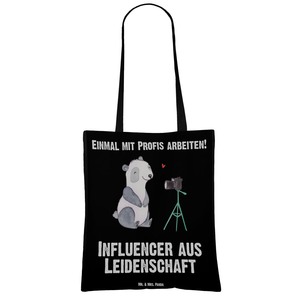Tragetasche Influencer aus Leidenschaft Beuteltasche, Beutel, Einkaufstasche, Jutebeutel, Stoffbeutel, Beruf, Ausbildung, Jubiläum, Abschied, Rente, Kollege, Kollegin, Geschenk, Schenken, Arbeitskollege, Mitarbeiter, Firma, Danke, Dankeschön