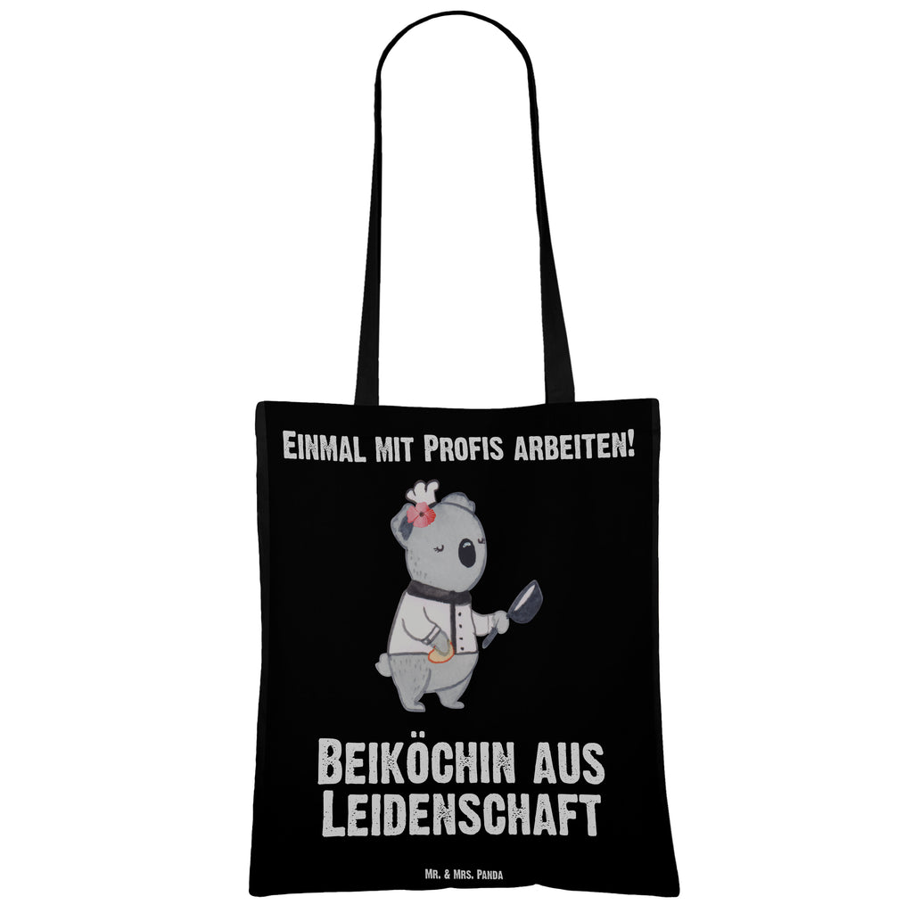Tragetasche Beiköchin aus Leidenschaft Beuteltasche, Beutel, Einkaufstasche, Jutebeutel, Stoffbeutel, Beruf, Ausbildung, Jubiläum, Abschied, Rente, Kollege, Kollegin, Geschenk, Schenken, Arbeitskollege, Mitarbeiter, Firma, Danke, Dankeschön, Beiköchin, Spülhilfe, Hilfsköchin, Jungkoch, Küchenhilfe, Gastronomie, Restaurant, Köchin
