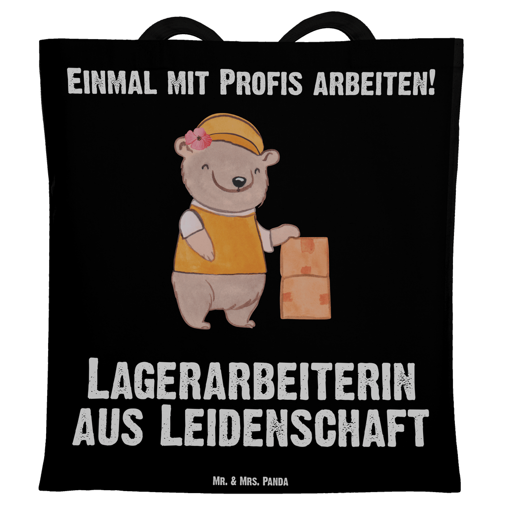 Tragetasche Lagerarbeiterin aus Leidenschaft Beuteltasche, Beutel, Einkaufstasche, Jutebeutel, Stoffbeutel, Beruf, Ausbildung, Jubiläum, Abschied, Rente, Kollege, Kollegin, Geschenk, Schenken, Arbeitskollege, Mitarbeiter, Firma, Danke, Dankeschön, Lagerarbeiterin, Fachlageristin, Lageristin, Lagerverwalterin