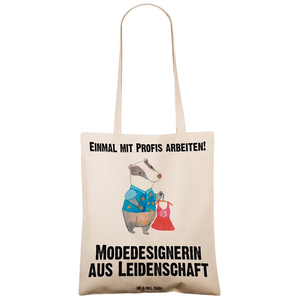 Tragetasche Modedesignerin aus Leidenschaft Beuteltasche, Beutel, Einkaufstasche, Jutebeutel, Stoffbeutel, Beruf, Ausbildung, Jubiläum, Abschied, Rente, Kollege, Kollegin, Geschenk, Schenken, Arbeitskollege, Mitarbeiter, Firma, Danke, Dankeschön, Modedesignerin, Fashion Designerin, Modeschöpferin
