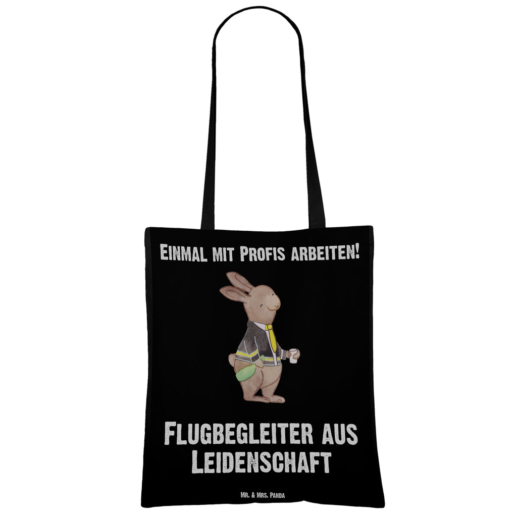 Tragetasche Flugbegleiter aus Leidenschaft Beuteltasche, Beutel, Einkaufstasche, Jutebeutel, Stoffbeutel, Beruf, Ausbildung, Jubiläum, Abschied, Rente, Kollege, Kollegin, Geschenk, Schenken, Arbeitskollege, Mitarbeiter, Firma, Danke, Dankeschön, Flugbegleiter, Steward, Flugsteward, Flight-Attendant