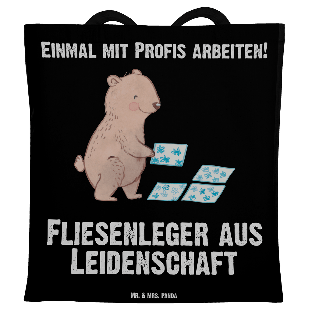 Tragetasche Fliesenleger aus Leidenschaft Beuteltasche, Beutel, Einkaufstasche, Jutebeutel, Stoffbeutel, Beruf, Ausbildung, Jubiläum, Abschied, Rente, Kollege, Kollegin, Geschenk, Schenken, Arbeitskollege, Mitarbeiter, Firma, Danke, Dankeschön, Fliesenleger, Gesellenprüfung, Fliesenlegermeister, Fliesenlegerbetrieb, Fliesenfachhandel, Handwerk