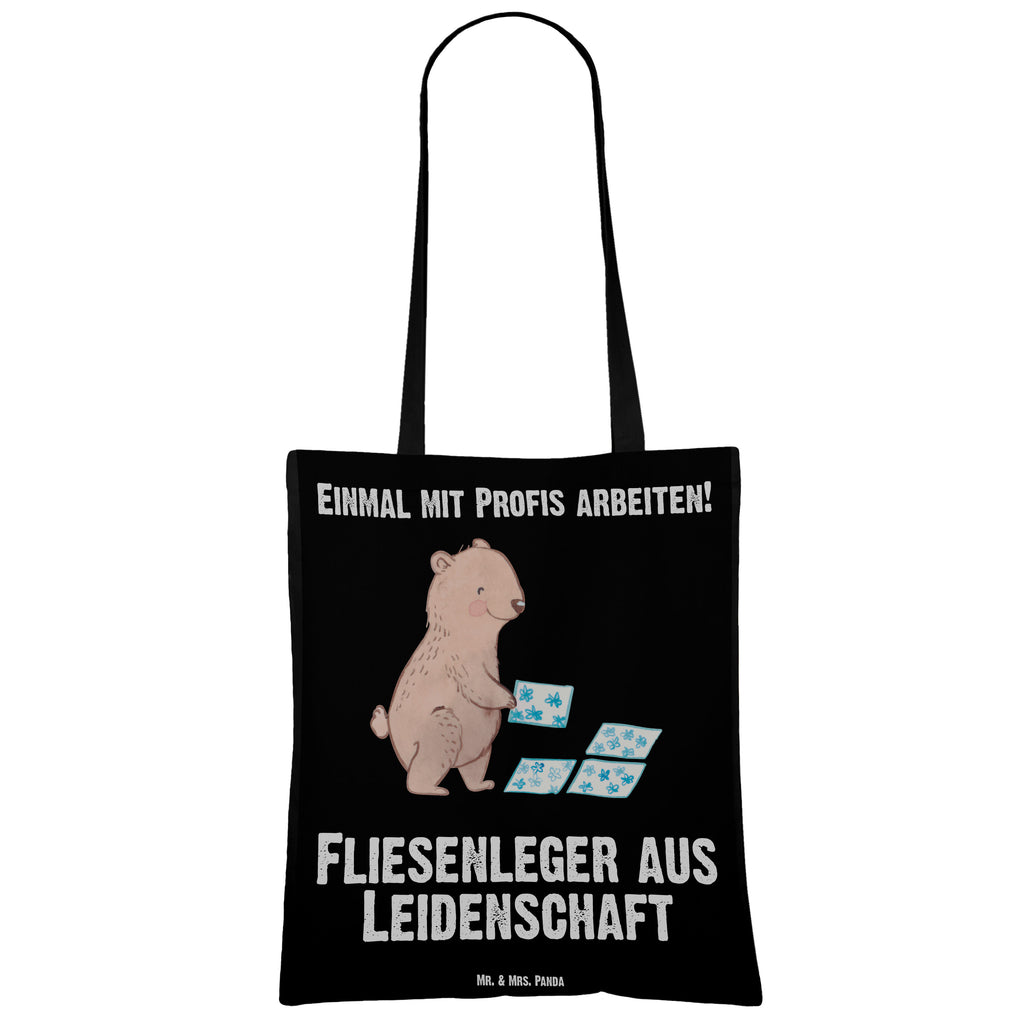 Tragetasche Fliesenleger aus Leidenschaft Beuteltasche, Beutel, Einkaufstasche, Jutebeutel, Stoffbeutel, Beruf, Ausbildung, Jubiläum, Abschied, Rente, Kollege, Kollegin, Geschenk, Schenken, Arbeitskollege, Mitarbeiter, Firma, Danke, Dankeschön, Fliesenleger, Gesellenprüfung, Fliesenlegermeister, Fliesenlegerbetrieb, Fliesenfachhandel, Handwerk