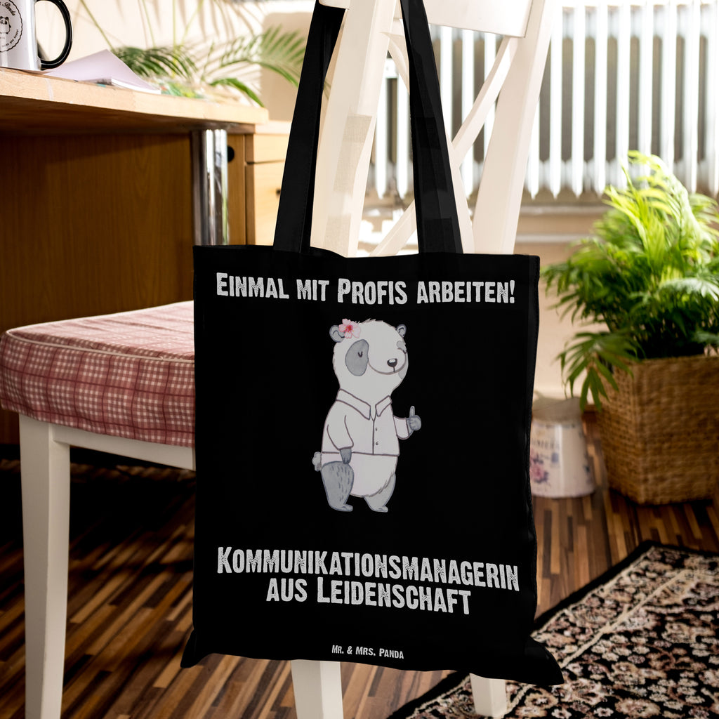 Tragetasche Kommunikationsmanagerin aus Leidenschaft Beuteltasche, Beutel, Einkaufstasche, Jutebeutel, Stoffbeutel, Beruf, Ausbildung, Jubiläum, Abschied, Rente, Kollege, Kollegin, Geschenk, Schenken, Arbeitskollege, Mitarbeiter, Firma, Danke, Dankeschön, Kommunikationsmanagerin, studium, interkulturelle kommunikation, communications manager