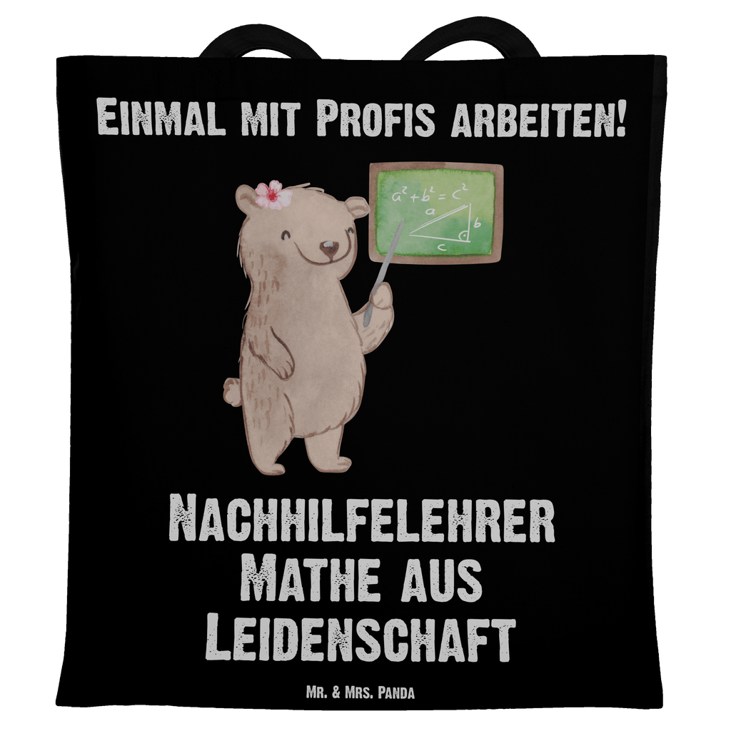 Tragetasche Nachhilfelehrer Mathe aus Leidenschaft Beuteltasche, Beutel, Einkaufstasche, Jutebeutel, Stoffbeutel, Beruf, Ausbildung, Jubiläum, Abschied, Rente, Kollege, Kollegin, Geschenk, Schenken, Arbeitskollege, Mitarbeiter, Firma, Danke, Dankeschön, Mathematik Nachhilfelehrer, Mathe Nachhilfe, Nachhilfeunterrricht