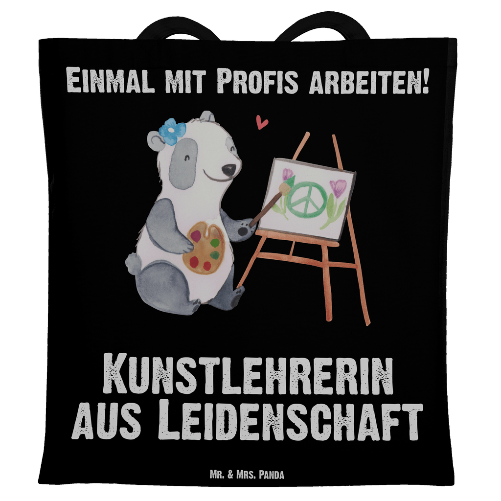 Tragetasche Kunstlehrerin aus Leidenschaft Beuteltasche, Beutel, Einkaufstasche, Jutebeutel, Stoffbeutel, Beruf, Ausbildung, Jubiläum, Abschied, Rente, Kollege, Kollegin, Geschenk, Schenken, Arbeitskollege, Mitarbeiter, Firma, Danke, Dankeschön, Kunstlehrerin, Kunstunterricht, Kunstschule
