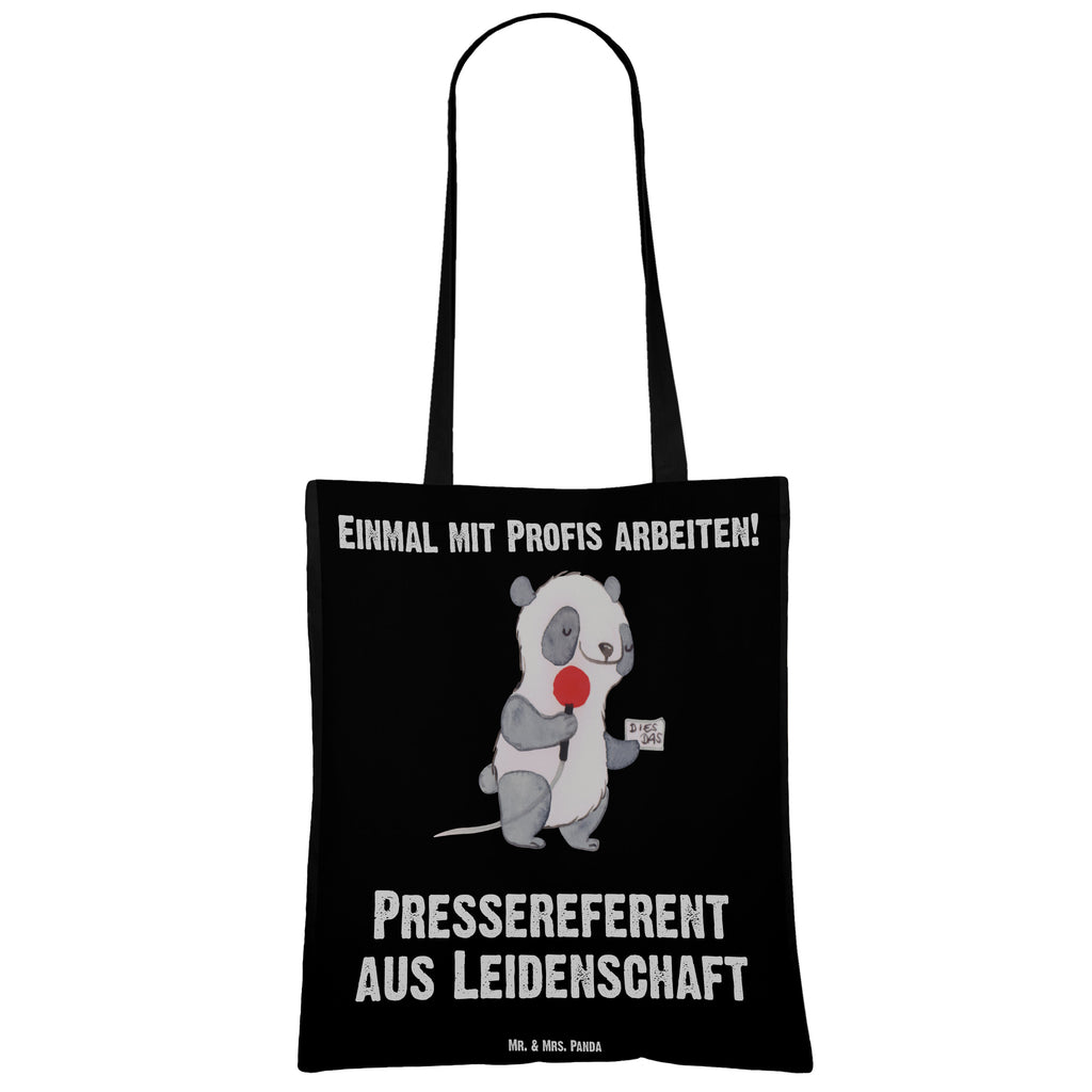 Tragetasche Pressereferent aus Leidenschaft Beuteltasche, Beutel, Einkaufstasche, Jutebeutel, Stoffbeutel, Beruf, Ausbildung, Jubiläum, Abschied, Rente, Kollege, Kollegin, Geschenk, Schenken, Arbeitskollege, Mitarbeiter, Firma, Danke, Dankeschön, Pressereferent, Pressemitarbeiter, Presseagentur, Studium