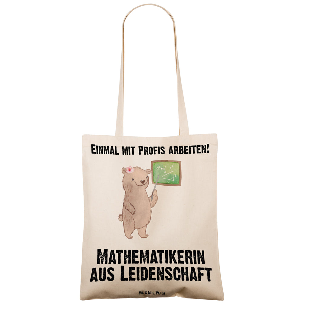 Tragetasche Mathematikerin aus Leidenschaft Beuteltasche, Beutel, Einkaufstasche, Jutebeutel, Stoffbeutel, Beruf, Ausbildung, Jubiläum, Abschied, Rente, Kollege, Kollegin, Geschenk, Schenken, Arbeitskollege, Mitarbeiter, Firma, Danke, Dankeschön, Mathematikerin, Mathematik Studium, Studentin Mathe, Bachelor, Master, Rechenkünstlerin, Zahlenmensch