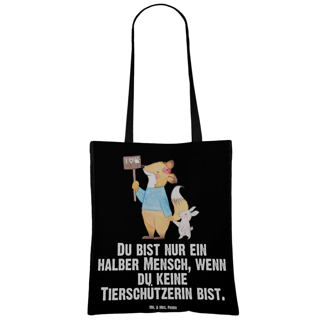 Tragetasche Tierschützerin mit Herz Beuteltasche, Beutel, Einkaufstasche, Jutebeutel, Stoffbeutel, Beruf, Ausbildung, Jubiläum, Abschied, Rente, Kollege, Kollegin, Geschenk, Schenken, Arbeitskollege, Mitarbeiter, Firma, Danke, Dankeschön