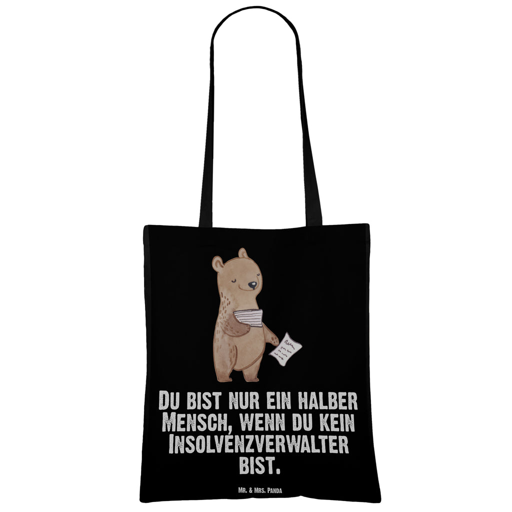 Tragetasche Insolvenzverwalter mit Herz Beuteltasche, Beutel, Einkaufstasche, Jutebeutel, Stoffbeutel, Beruf, Ausbildung, Jubiläum, Abschied, Rente, Kollege, Kollegin, Geschenk, Schenken, Arbeitskollege, Mitarbeiter, Firma, Danke, Dankeschön