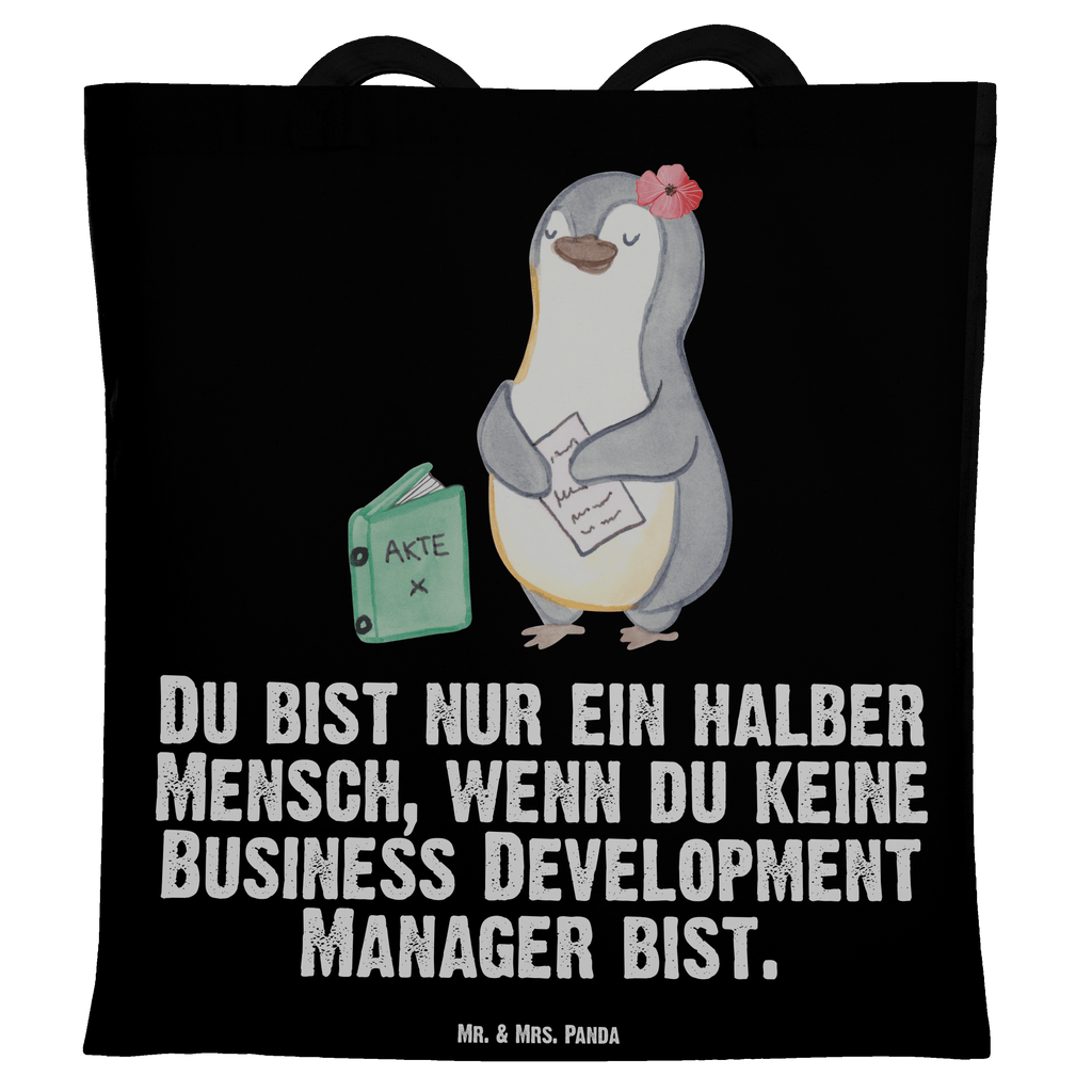 Tragetasche Business Development Manager mit Herz Beuteltasche, Beutel, Einkaufstasche, Jutebeutel, Stoffbeutel, Beruf, Ausbildung, Jubiläum, Abschied, Rente, Kollege, Kollegin, Geschenk, Schenken, Arbeitskollege, Mitarbeiter, Firma, Danke, Dankeschön