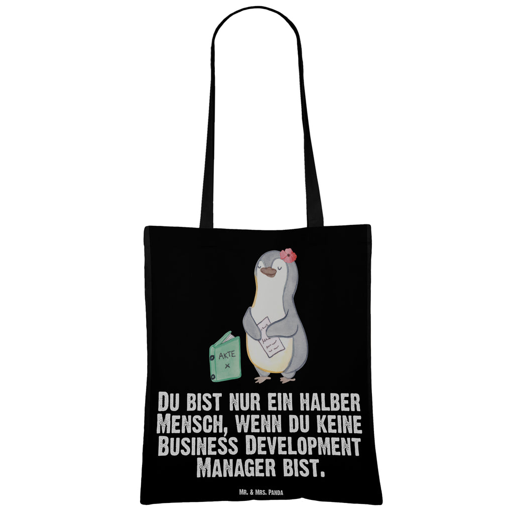 Tragetasche Business Development Manager mit Herz Beuteltasche, Beutel, Einkaufstasche, Jutebeutel, Stoffbeutel, Beruf, Ausbildung, Jubiläum, Abschied, Rente, Kollege, Kollegin, Geschenk, Schenken, Arbeitskollege, Mitarbeiter, Firma, Danke, Dankeschön