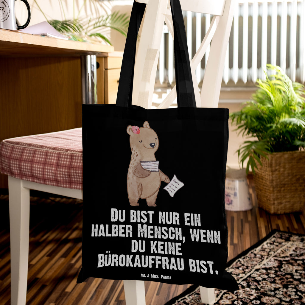 Tragetasche Bürokauffrau mit Herz Beuteltasche, Beutel, Einkaufstasche, Jutebeutel, Stoffbeutel, Beruf, Ausbildung, Jubiläum, Abschied, Rente, Kollege, Kollegin, Geschenk, Schenken, Arbeitskollege, Mitarbeiter, Firma, Danke, Dankeschön, Bürokauffrau, Kauffrau für Büromanagement